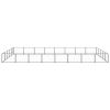 Dog Kennel Black 430.6 ft² Steel