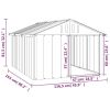 Dog House Anthracite 45.9"x60.2"x32.1" Galvanized Steel