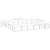 Dog Kennel Silver 387.5 ft² Steel