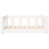 Dog Bed White 29.7"x21.9"x11" Solid Wood Pine