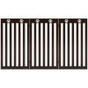 36 Inch Folding Wooden Freestanding Pet Gate Dog Gate with 360° Flexible Hinge